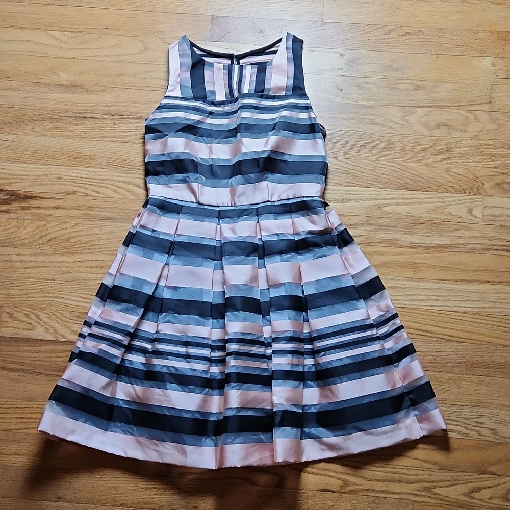 BN Milly Minis striped fit and flare dress